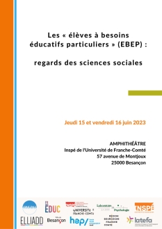 Les "élèves à besoins éducatifs particuliers" (EBEP) : regards des sciences sociales