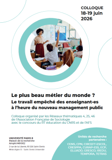"Le plus beau métier du monde ? Le travail empêché des enseignant·es à l’heure du nouveau management public"
