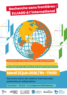 Première rencontre des relations internationales d’ELLIADD : Recherche sans frontières : ELLIADD à l’international
