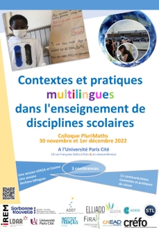 Contextes et pratiques multilingues dans l'enseignement de disciplines scolaires