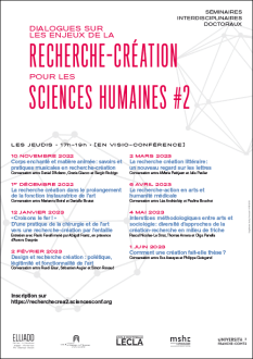 Dialogues sur les enjeux de la recherche-création pour les sciences humaines #2
