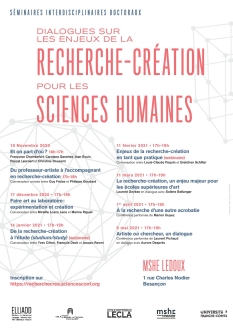 « Dialogues sur les enjeux de la recherche-création pour les sciences humaines # 1 »