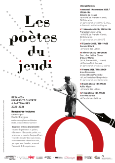 Les Poètes du Jeudi : rencontre avec le poète et musicien  Romain Billard