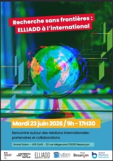 Première rencontre des relations internationales d’ELLIADD : Recherche sans frontières : ELLIADD à l’international