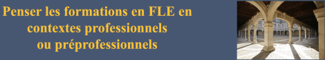 Penser les formations en FLE en contextes professionnels ou préprofessionnels