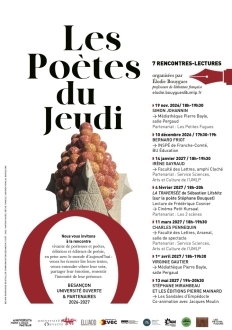 Les Poètes du Jeudi : programmation 2026-27